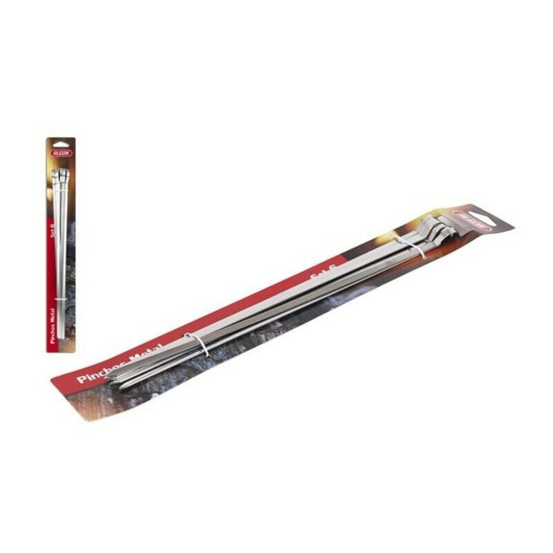 

Set de Pinchos para Barbacoa Algon Metal (6 Uds) - 33 x 0,4 cm -