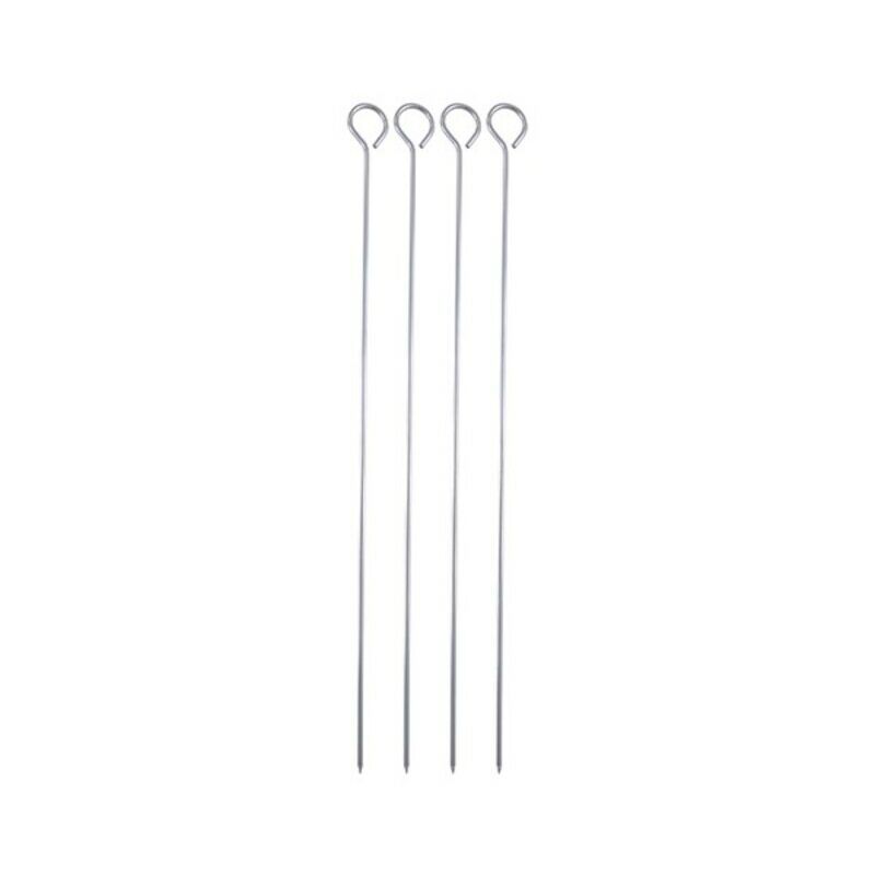 

Set de Pinchos para Barbacoa Bergner BBQ Acero Inoxidable Plateado (4 uds)