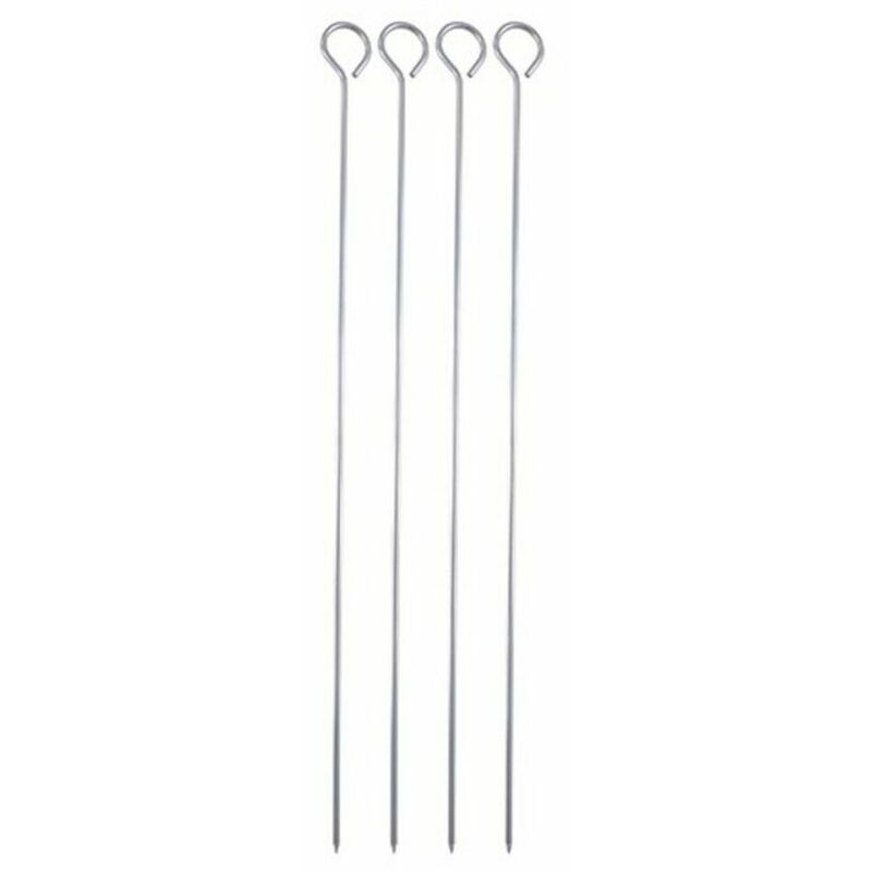

Set de Pinchos para Barbacoa Bergner BBQ Acero Inoxidable Plateado (4 uds) -