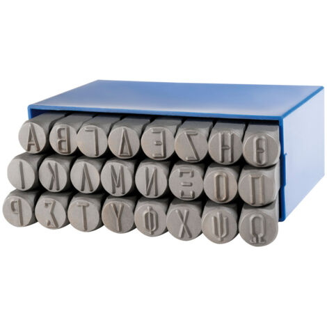 Set de poinons grecs ronds, 24 pices, A-O