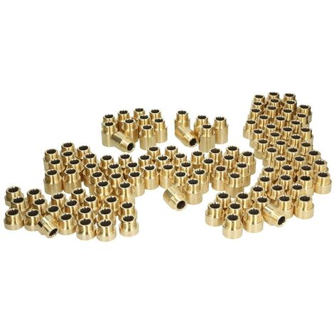 Set de promotion rallonges de robinet 125 pièces laiton nu