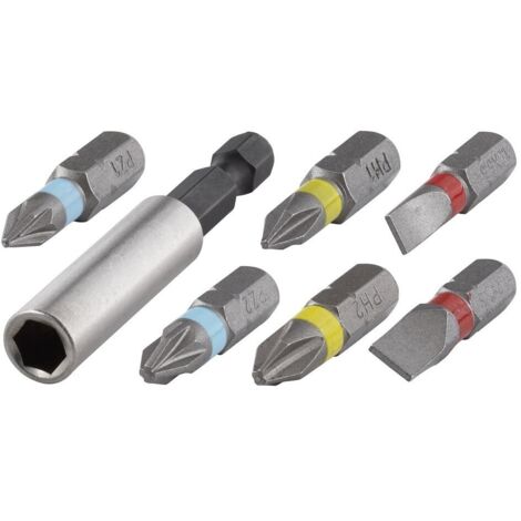 Set de puntas Solid 25mm con portabrocas magnético 6
