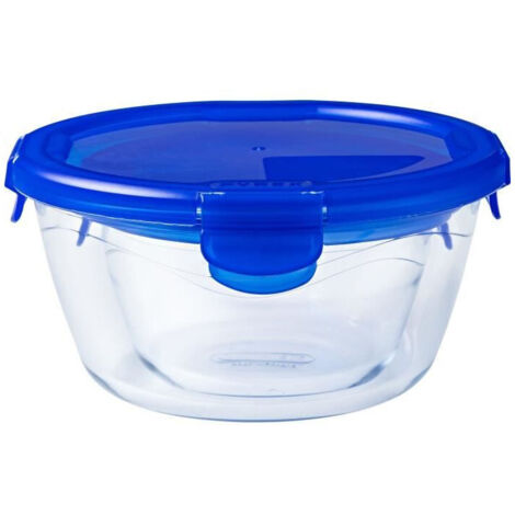 Set de Recipientes de Cocina Herméticos Apilables Pyrex Azul 0,7 L 3 Piezas