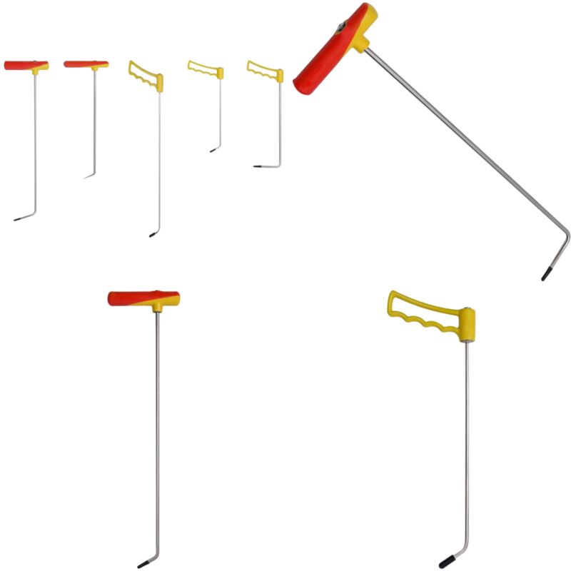 Set de reparación de abolladuras 5 piezas acero de muelles - Herramientas para reparación de abolladuras - Reparación de abolladuras sin pintura