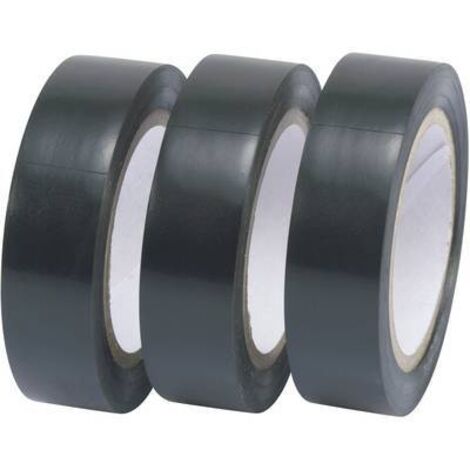 SET DE RUBANS ISOLANTS TRU COMPONENTS 1563959 NOIR (L X L) 10 M X 15 MM 3 ROULEAU(X)
