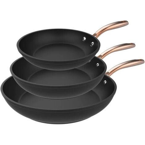 Set de Sartenes 20-24-28 cm de aluminio forjado con revestimiento antiadherente de alta calidad  Platinum Plus Teflon® Nonstick, 100 % libre de PFOA.