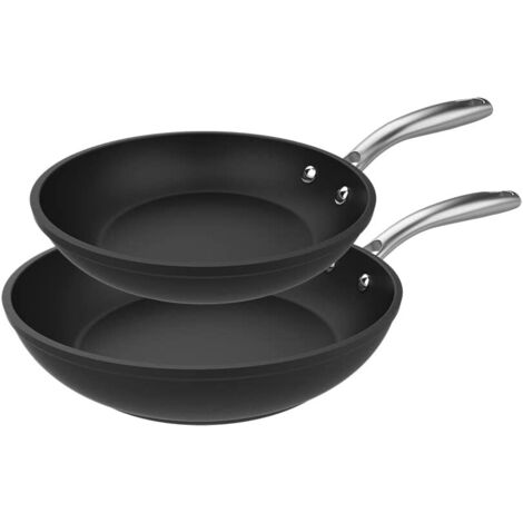 Set de sartenes 20-24 cm de aluminio forjado con 3,5 mm de base de inducción y revestimiento antiadherente de máxima duración Whitford Eterna®,  100% libre de PFOA.