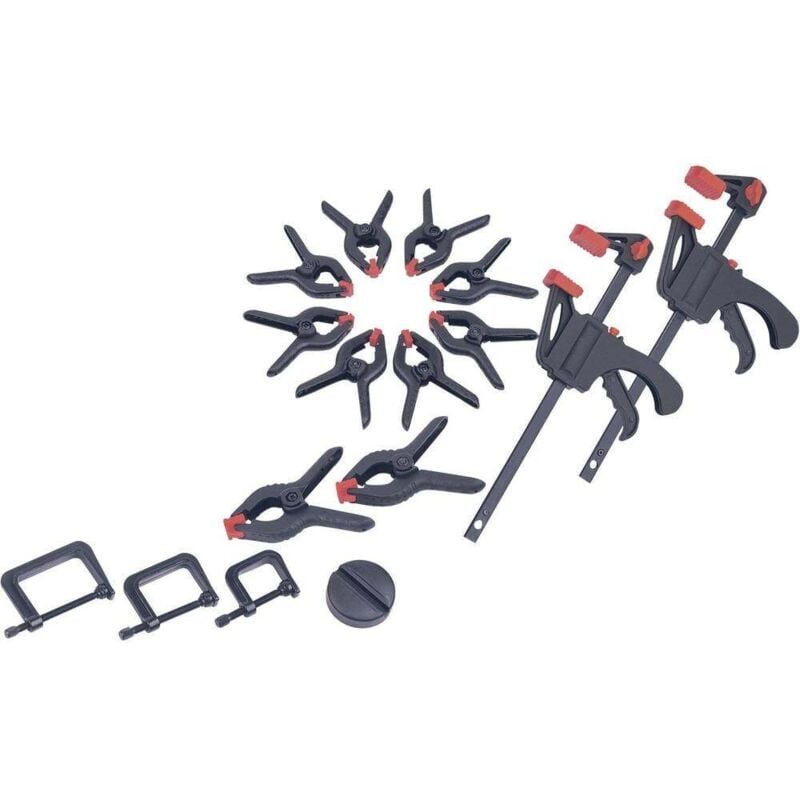 Set de serre-joints Brüder Mannesmann M90317 Envergure max.:100 mm