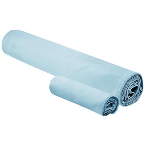 Set de serviettes de sport 2 pcs Bleu tissu CFW117117