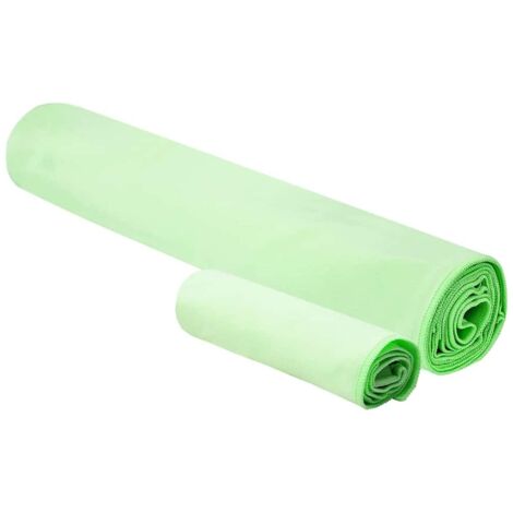 Set de serviettes de sport 2 pcs Vert tissu CFW759485