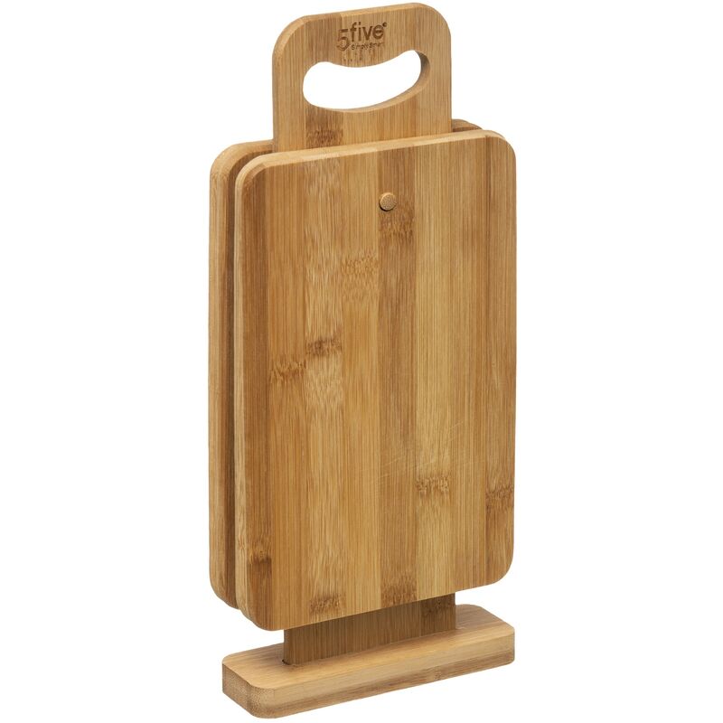 

Set de tablas de corte con soporte bambú