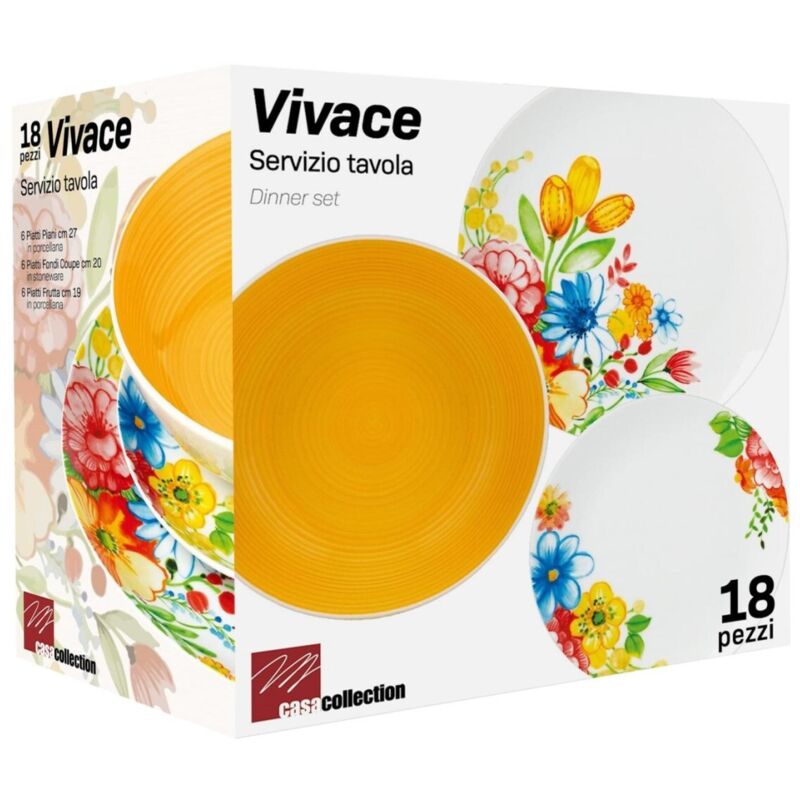 Service de table 18 pièces Vivace en porcelaine artisanale Service de table 18 pièces Vivace en porcelaine artisanale