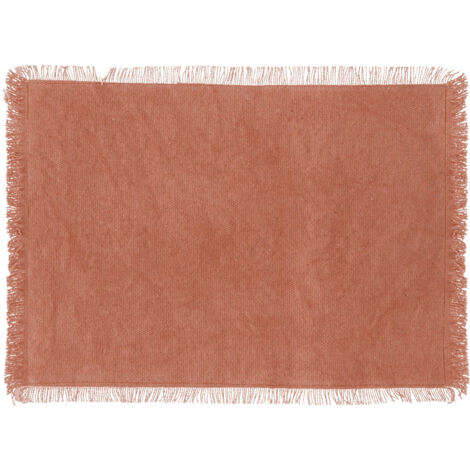 Set de table à franges Terracotta 45x30 cm