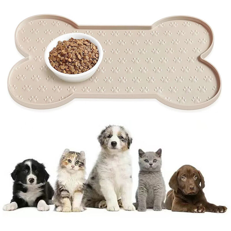Jalleria - Set de table antidérapant en silicone pour gamelles de chien, adapté aux petits et moyens chiens et aux assiettes de nourriture pour