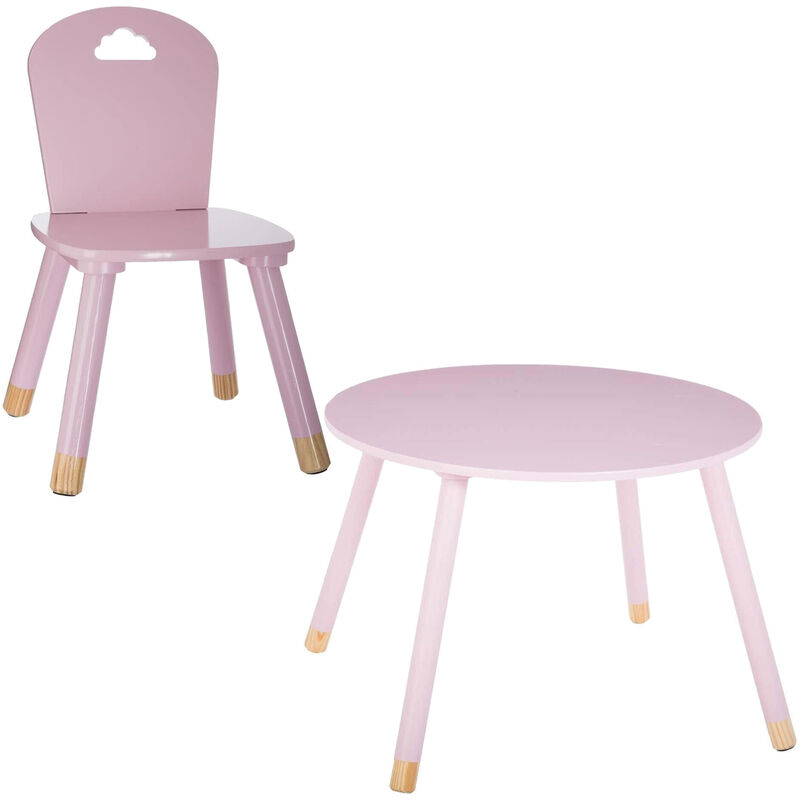 Set de table avec chaise rose 'Dulzura'