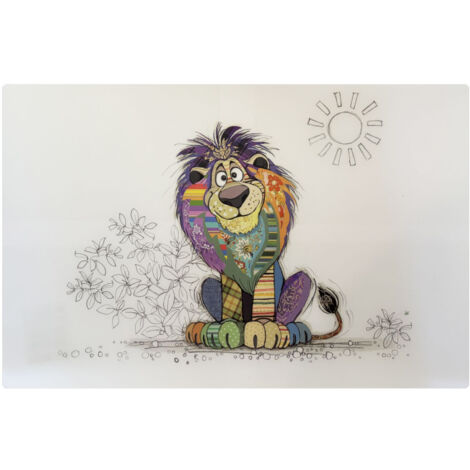 Set de table blanc panda 43 cm