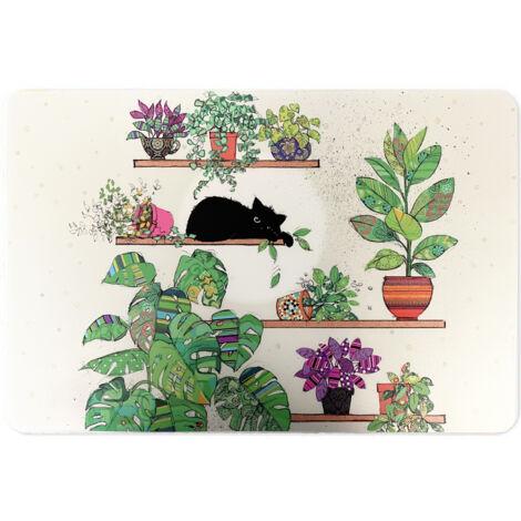 Set de table Bug Art Chat et plantes par Kiub