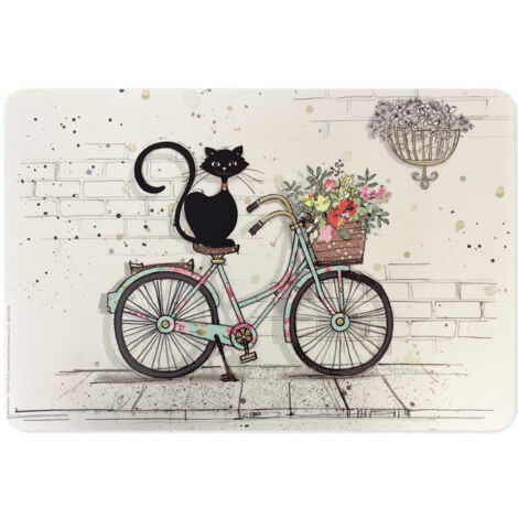 Set de table chat sur vélo 43 cm