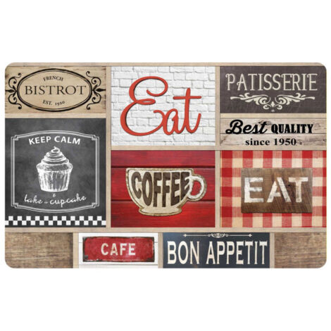 Set de Table "Coffee Shop" 28x44cm Multicolore