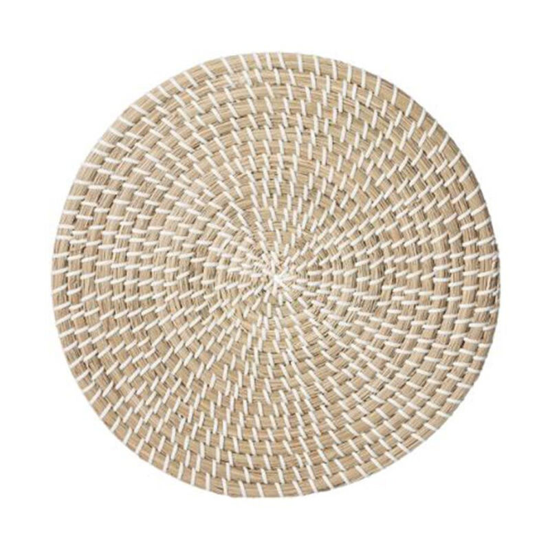 Secret De Gourmet - Set de Table Déco en Osier 'Vannerie' 35cm Blanc