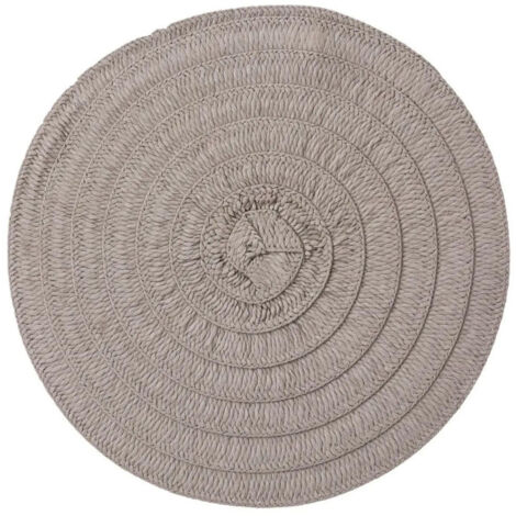 Set de Table Déco "Olivia" 38cm Gris Clair