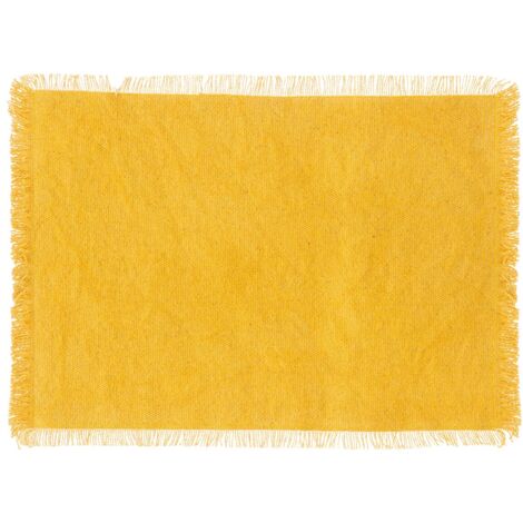 Set de table en coton 30 x 45 cm Mahas jaune