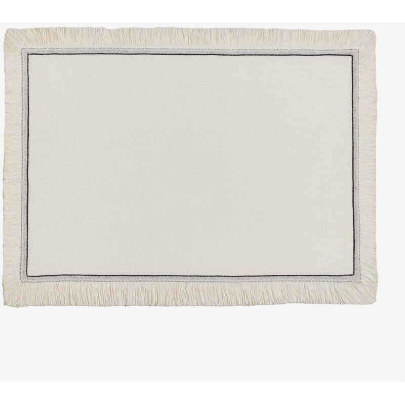 Set de table en coton Vimisy SKLUM Blanc grisâtre