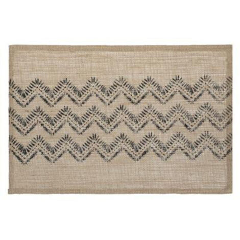 Set de Table en Jute "Chevron" 30x45cm Noir