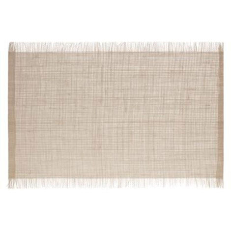 Set de Table en Jute "Frange" 30x45cm Naturel
