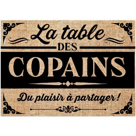 Set de table en toile de jute 29.5cm x 42cm – Décoration rustique élégante – Pour repas entre amis et famille – Sud Trading