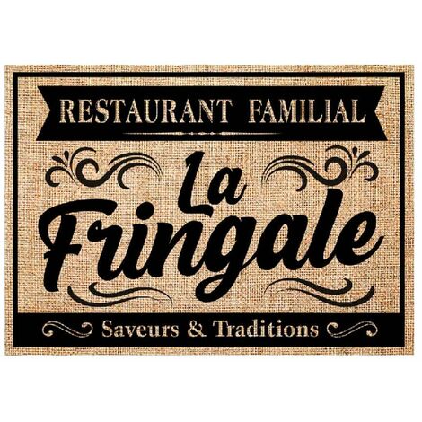 Set de table en toile de jute LA FRINGALE