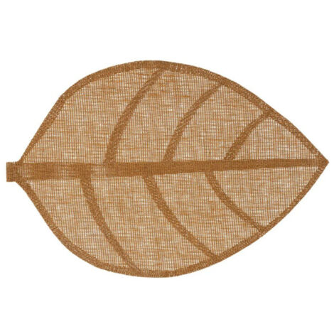 Set de Table "Feuille" 33x50cm Marron Clair