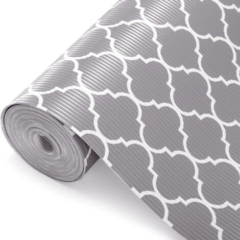 Set de table gris imprimé, 30200cm, tapis anti-humidité pour tiroir de meuble à chaussures, découpable.