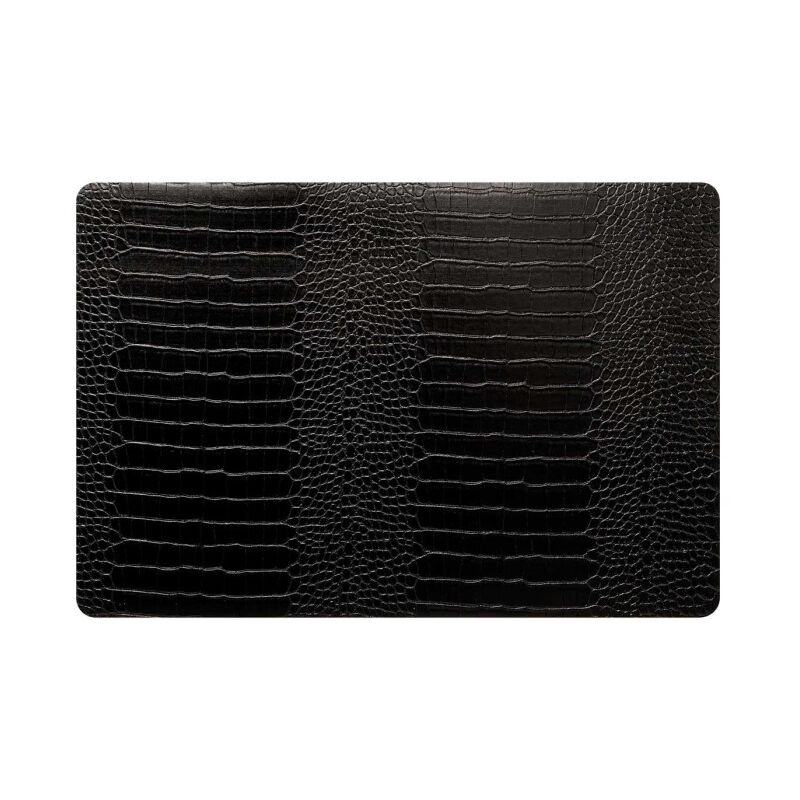 Set de Table Imprimé 'Croco' 33x49cm Noir