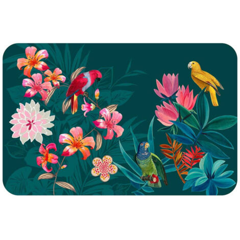 Set de Table Imprimé "Exotic Paradise" 28x44cm Bleu