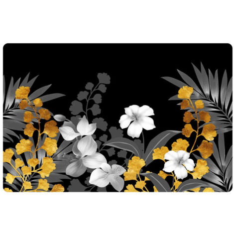 Set de Table Imprimé "Kely" 28x44cm Noir