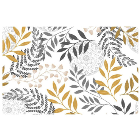 Set de Table Imprimé "Merveille" 28x44cm Blanc