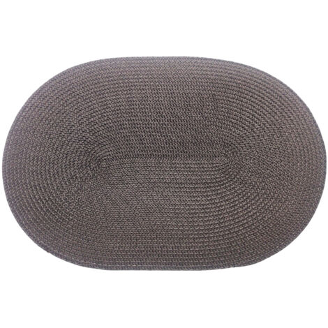 Set de Table Intérieur et Extérieur Jacquard PP Anti-Fuite et Imperméable - Nappe 30x45cm Unitaire Noir Rouge Bleu Vert Café Jaune Gris