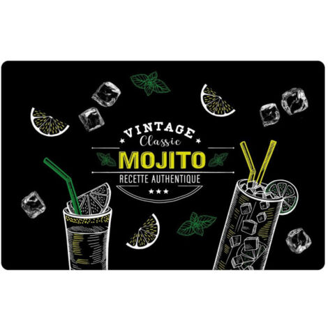 Set de Table "Mojito" 28x44cm Noir