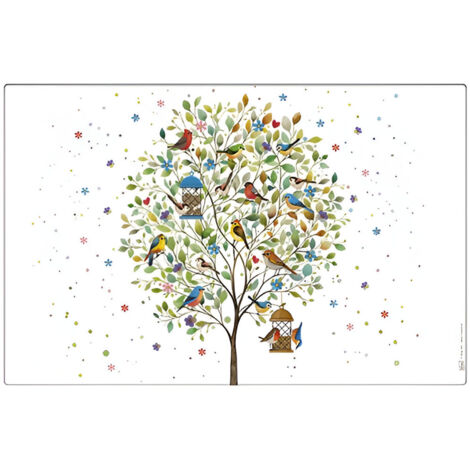 Set de table oiseaux dans larbre 43 cm