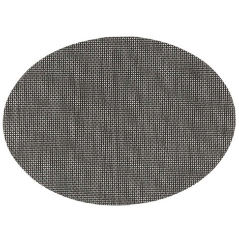 Set de Table Ovale "Maoli" 35x48cm Noir