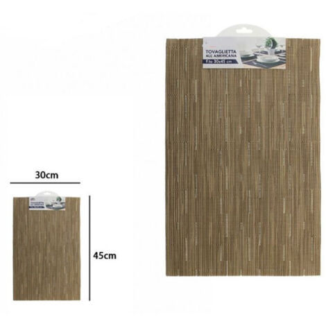 Set De Table Petit-déjeuner Cuisine 30 X 45 Cm Marron 72291