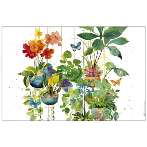 Set de table plantes et papillons 43 cm