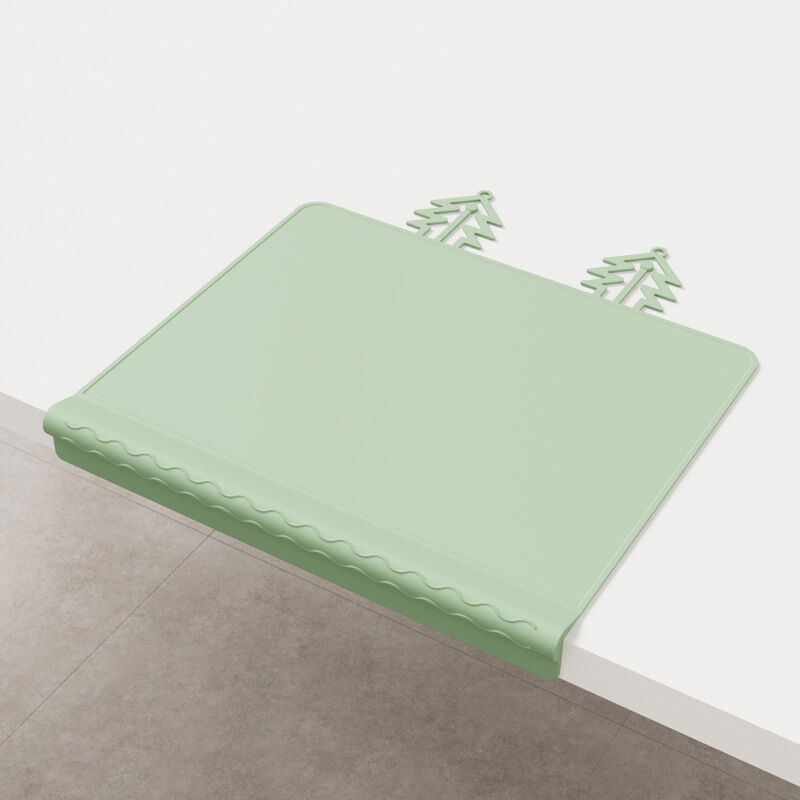 Set de table portable antidérapant – Sets de table pour enfants – Silicone – Vert –