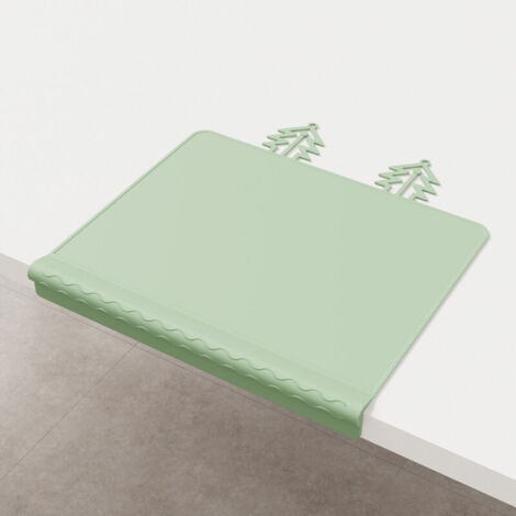 Set de table portable antidérapant – Sets de table pour enfants – Silicone – Vert –