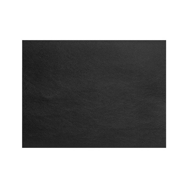 Nappe rectangulaire cuir grainé noir 45 x 30 cm Lacor