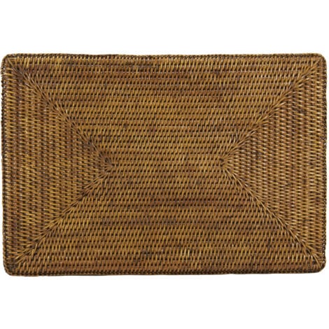 Set de table rectangulaire en rotin
