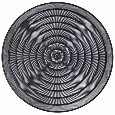 Set de Table Rond Ajouré "Oriental" 40cm Noir