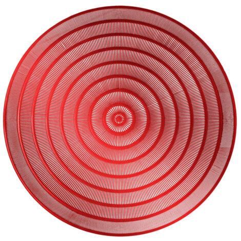 Set de Table Rond Ajouré "Oriental" 40cm Rouge
