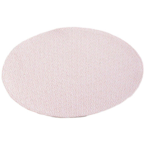 Set de Table Rond "Metrix" 38cm Corail